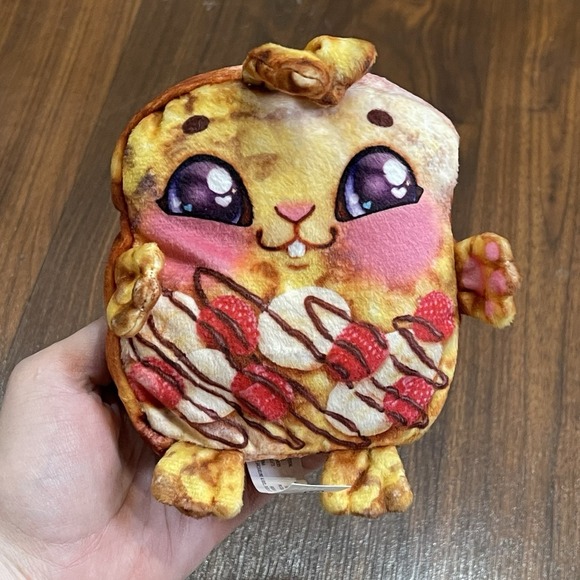 Open Cookeez Makery Toasty Treatz  RASPBUNNY FRENCH‎ TOAST Plush Only - Picture 1 of 3